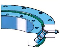 Single Row Crossed Roller Slewing Bearings