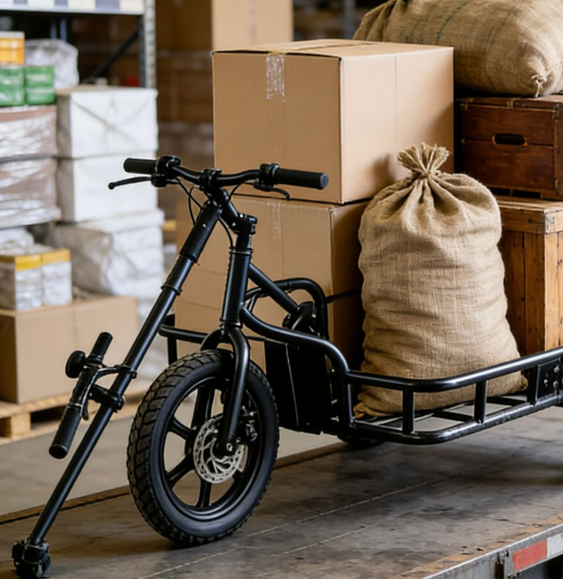 Electric Assist Cargo Trailer | 3-Wheel Electric Trailer for E-Bike & Independent Use